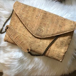 J Crew Cork Envelope Clutch Bag